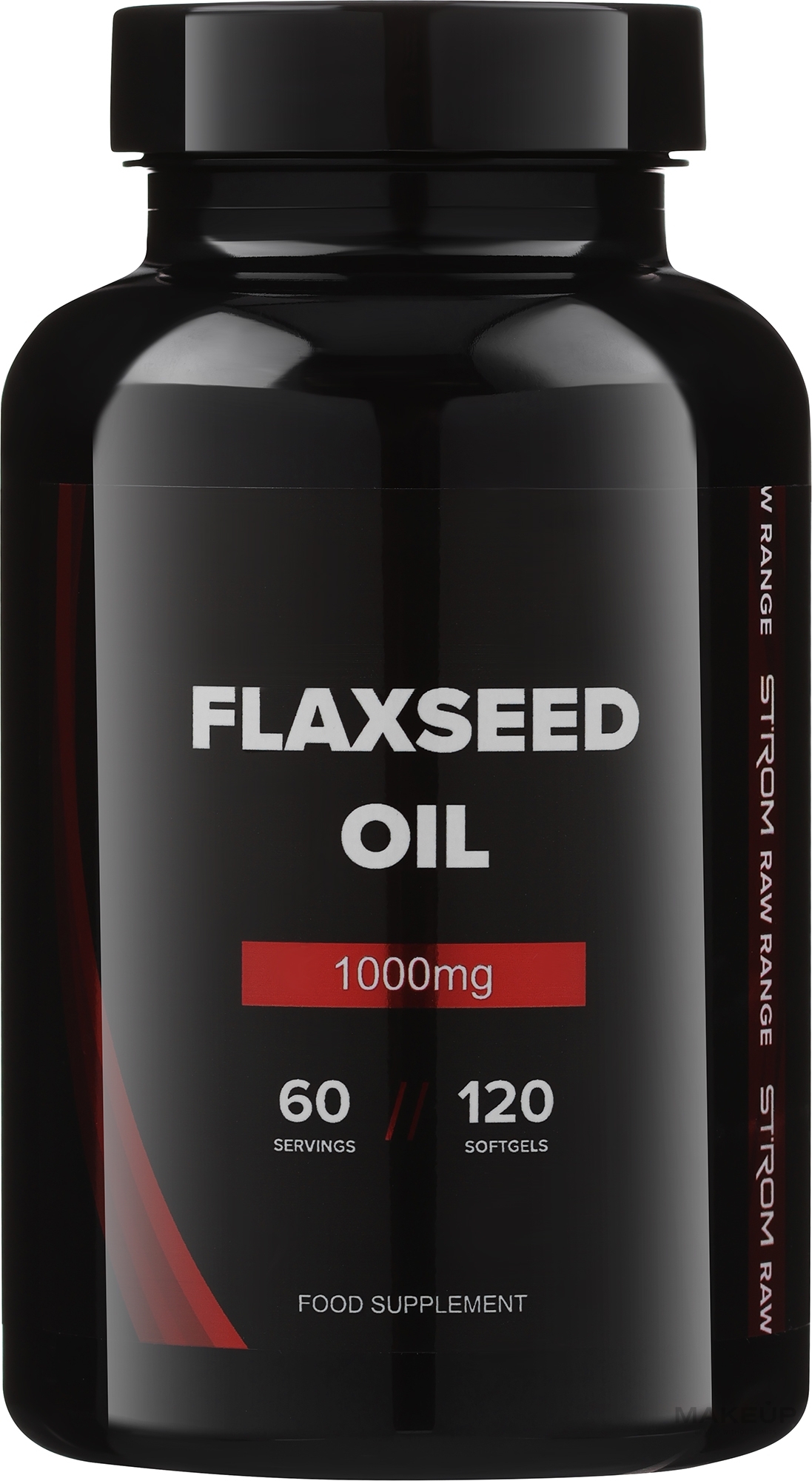 Suplement diety Olej lniany, kapsułki - Strom Sports Flaxseed Oil — Zdjęcie 120 szt.