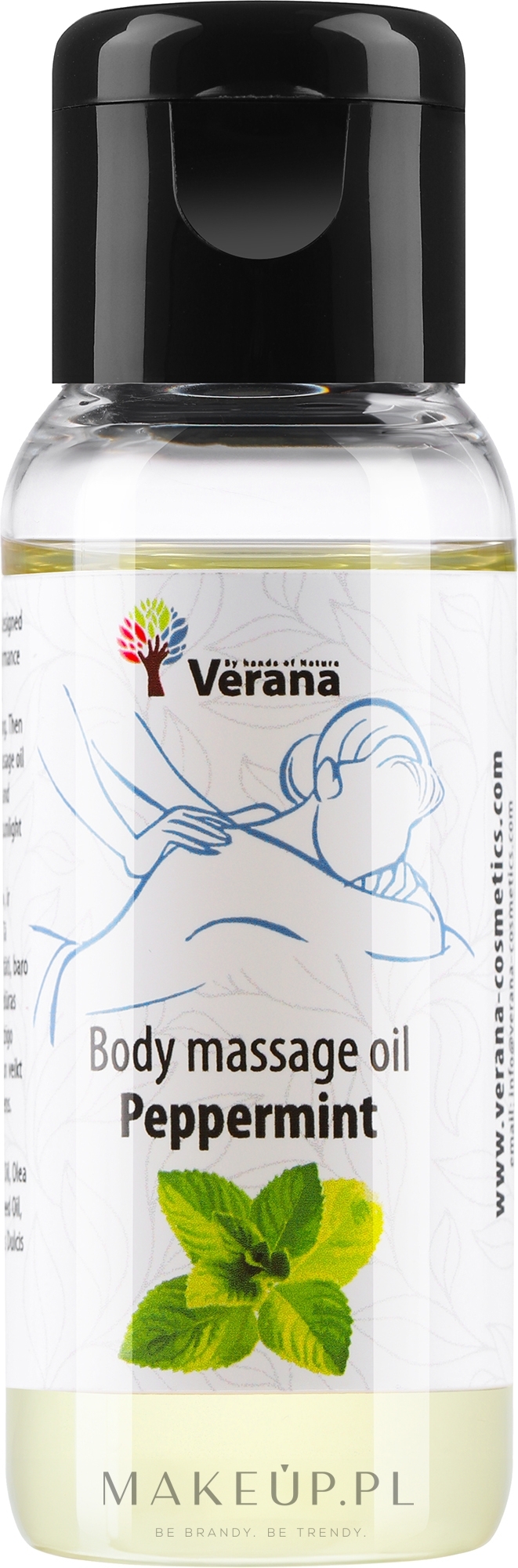 Olejek do masażu ciała Peppermint - Verana Body Massage Oil — Zdjęcie 30 ml