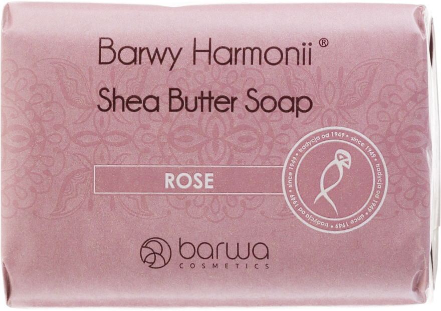Mydło różane w kostce Masło shea - Barwa Barwy Harmonii Rose Shea Butter Soap