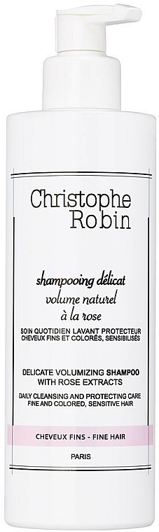 Delikatny szampon zwiększający objętość włosów - Christophe Robin Delicate Volume Shampoo with Rose Extracts — Zdjęcie N1