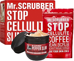 Kup Zestaw - Mr.Scrubber Stop Cellulite Hot Pepper Slim (cr/250g + scrub/200g)