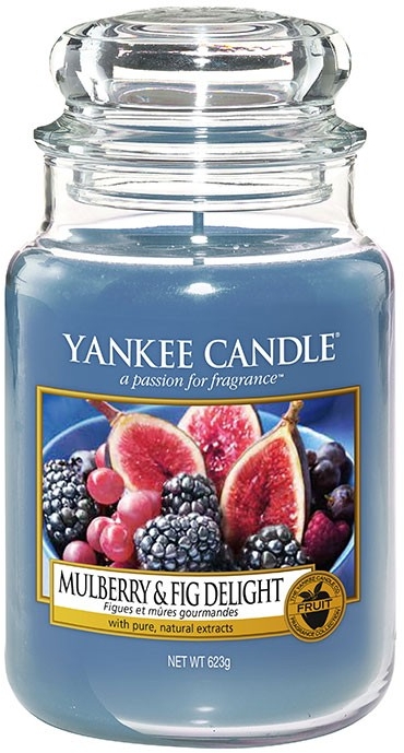 Świeca zapachowa w słoiku - Yankee Candle Mulberry And Fig Delight