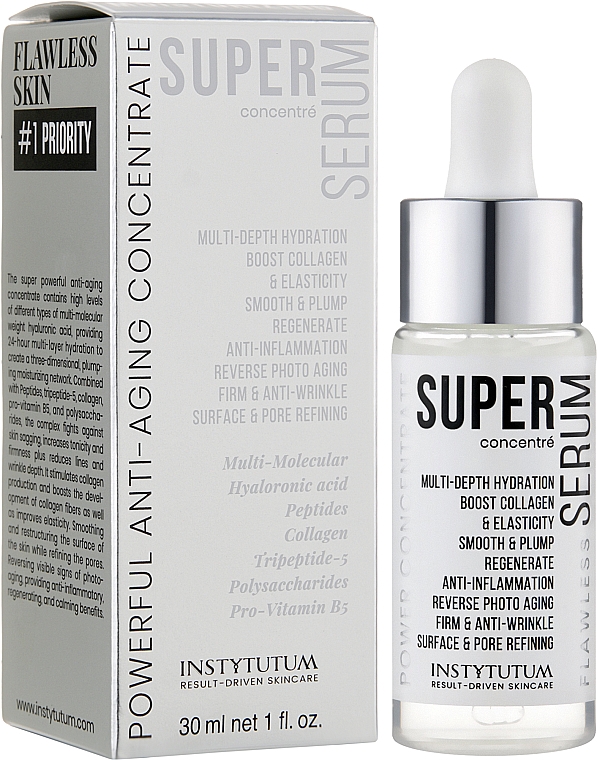 Silny wielofunkcyjny koncentrat przeciwstarzeniowy - Instytutum Super Serum Powerful Anti-Aging Concentrate — Zdjęcie N2