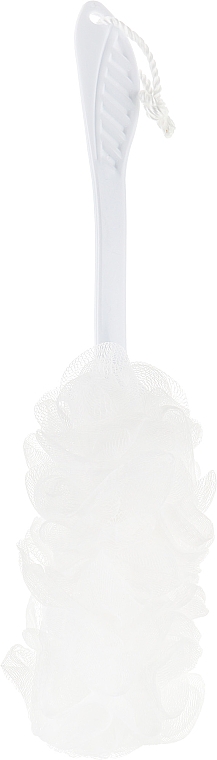 Myjka do kąpieli masującej 9110, długa rączka, 45 cm, biała - Titania — Zdjęcie N1