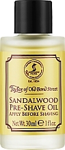 Olejek przed goleniem, Drzewo sandałowe - Taylor of Old Bond Street Sandalwood Pre-Shave Oil — Zdjęcie N1