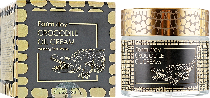 Krem do twarzy z olejem z krokodyla - FarmStay Crocodile Oil Cream