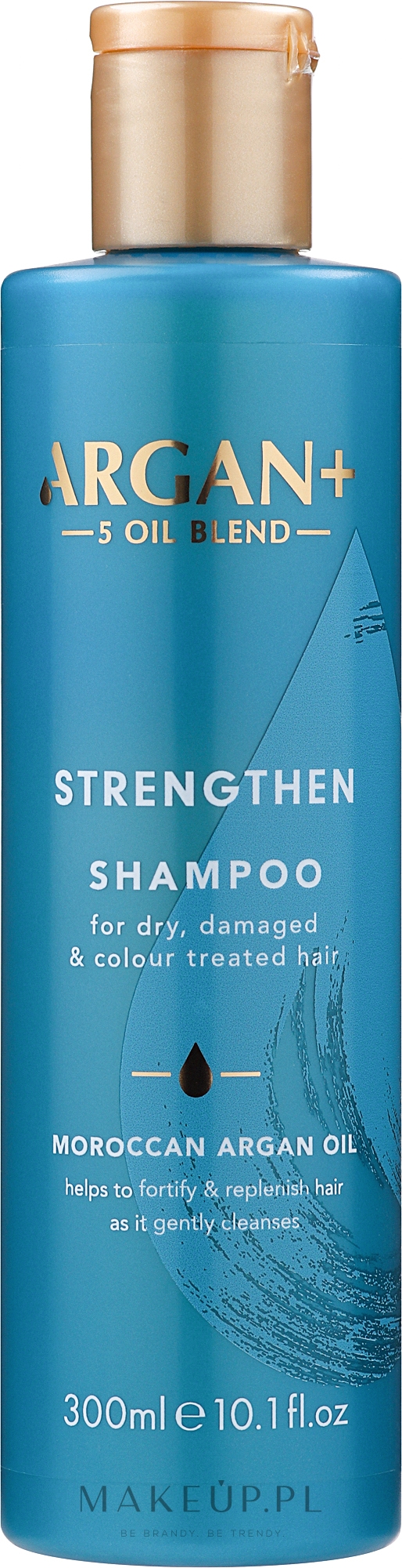 Szampon do włosów suchych, zniszczonych i farbowanych - Argan+ Strengthen Shampoo Moroccan Argan Oil — Zdjęcie 300 ml