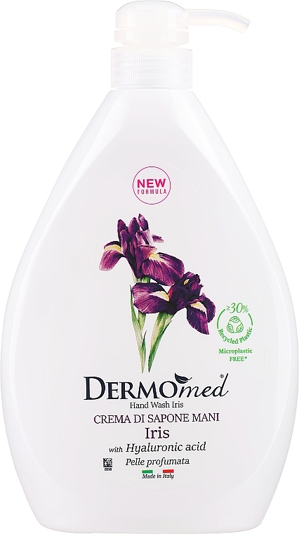 Kremowe mydło w płynie Irys - DermoMed Talc And Iris Cream Soap