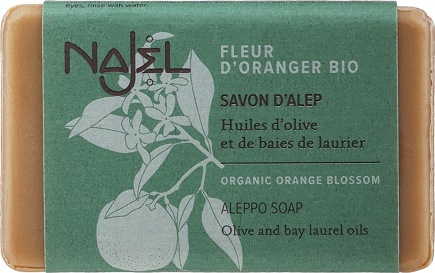 Mydło aleppo Kwiat pomarańczy - Najel Aleppo Soap Organic Orange Blossom Mild And Sweet