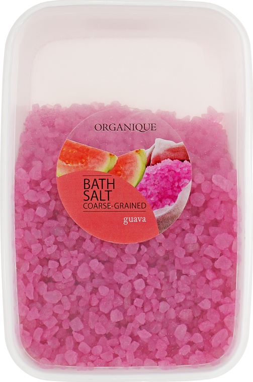 Gruboziarnista sól do kąpieli Guawa - Organique Coarse-Grained Bath Salt Guava — Zdjęcie N1