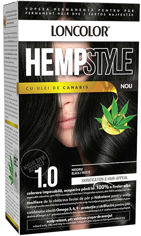 PRZECENA! Trwała farba do włosów z amoniakiem - Loncolor Hempstyle Permanent Hair Dye * — Zdjęcie N1