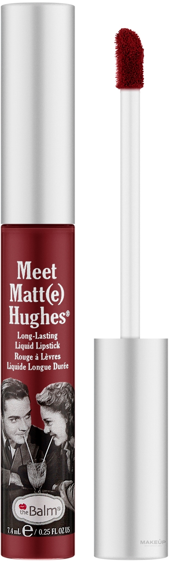 Długotrwała pomadka w płynie - theBalm Meet Matt(e) Hughes Long-Lasting Liquid Lipstick — Zdjęcie Adoring (Merlot)