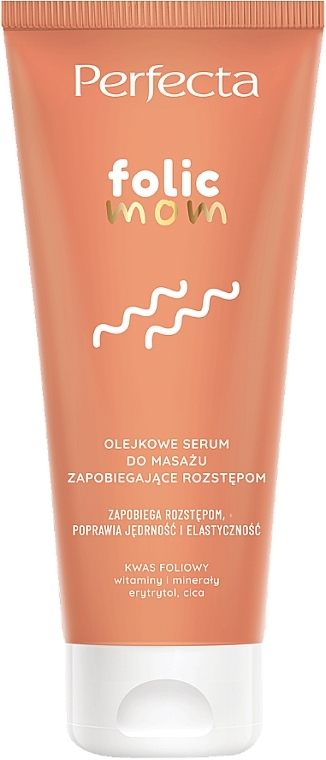 Olejkowe serum do masażu zapobiegające rozstępom - Perfecta Folic Mom Oil Massage Serum — Zdjęcie N1