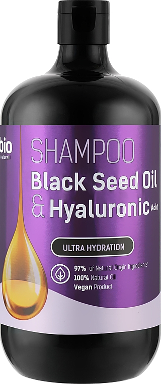 Szampon do włosów olej z nasion czarnuszki i kwas hialuronowy - Bio Naturell Shampoo Ultra Hydration — Zdjęcie N2