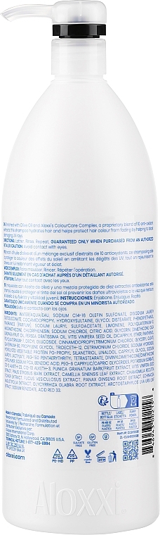 Nawilżający szampon do włosów - Aloxxi Hydrating Shampoo — Zdjęcie N4