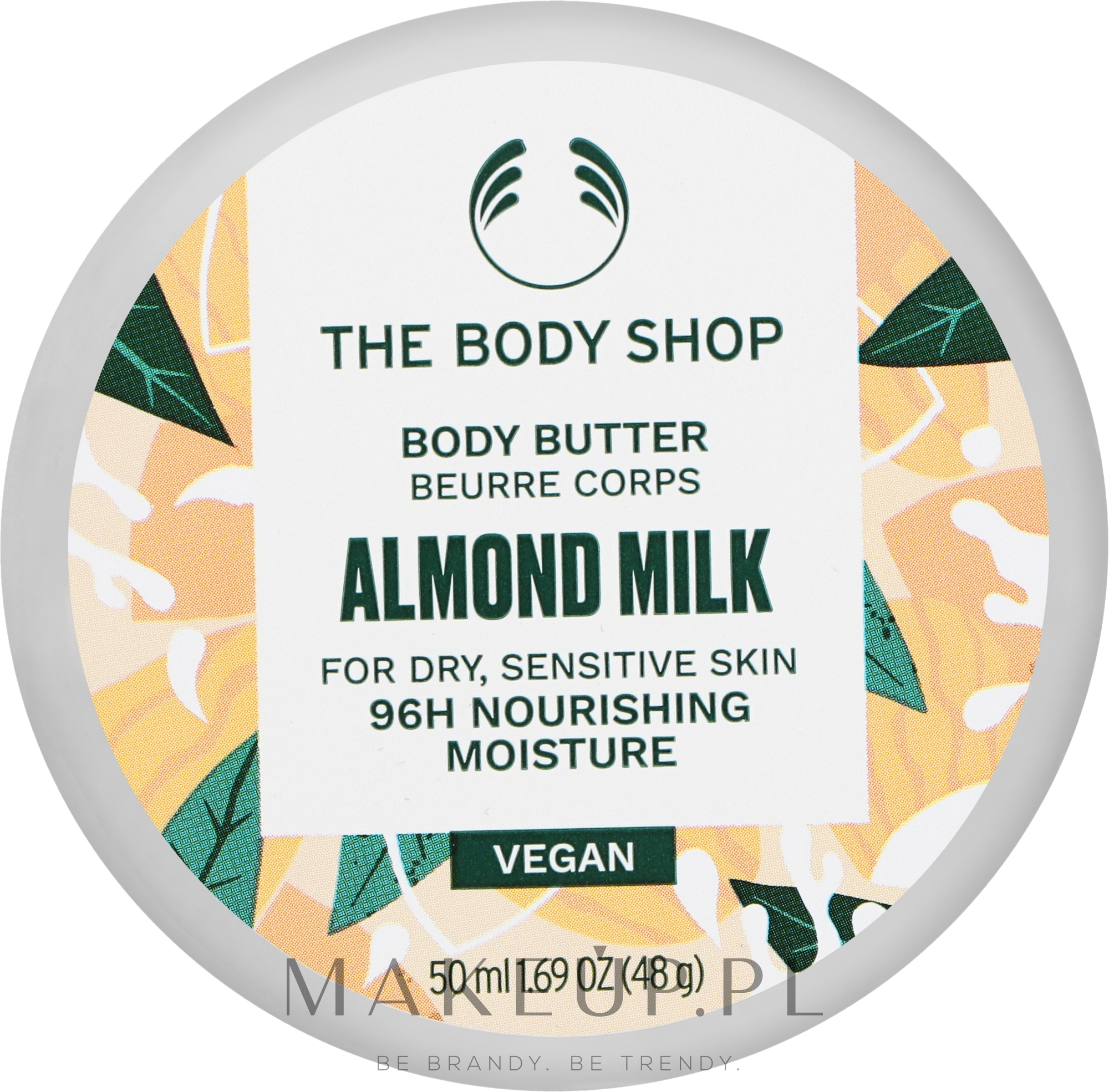 Masło do ciała Mleko migdałowe - The Body Shop Almond Milk Vegan Body Butter — Zdjęcie 50 ml