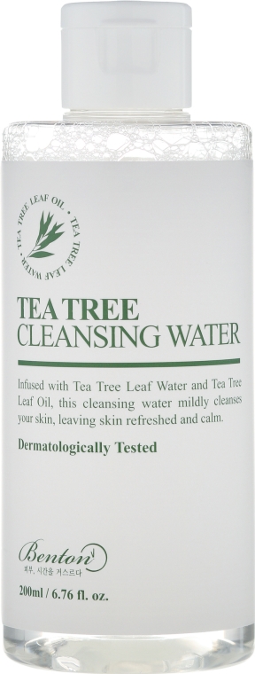 Woda micelarna z hydrolatem i olejkiem z drzewa herbacianego - Benton Tea Tree Cleansing Water — Zdjęcie N2