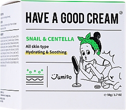 Rewitalizujący krem ​​do twarzy - HelloSkin Jumiso Have A Good Cream Snail & Centella — Zdjęcie N2