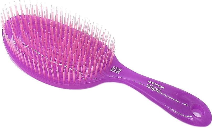 Szczotka do włosów, fioletowa - Beter Large Elipsi High Tech Pins Detangling Brush — Zdjęcie N1