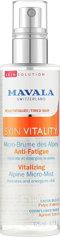 Witalizująca mgiełka do twarzy - Mavala Vitality Vitalizing Alpine Micro-Mist