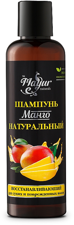 Naturalny szampon do włosów suchych i zniszczonych Mango - Mayur — Zdjęcie N3