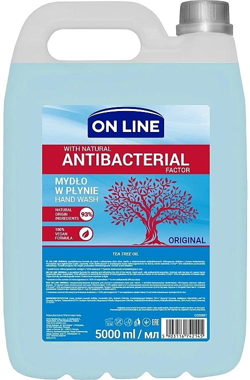 Mydło w płynie - On Line Antibacterial Liquid Soap (baniak) — Zdjęcie N1