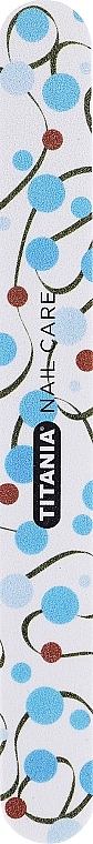 Pilnik do paznokci Retro 1227, dwustronny, z niebieskim nadrukiem - Titania Nail File — Zdjęcie N1