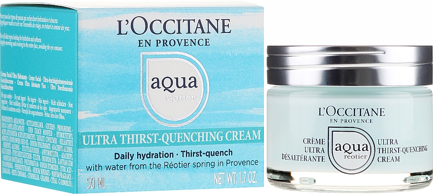Nawilżający krem do twarzy - L'Occitane Aqua Reotier Acial Ultra Hidratante