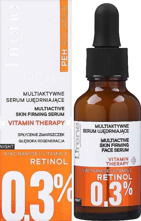 Multiaktywne serum ujędrniające do twarzy - Lirene, PEH Balance Multiactive Firming Serum — Zdjęcie N2