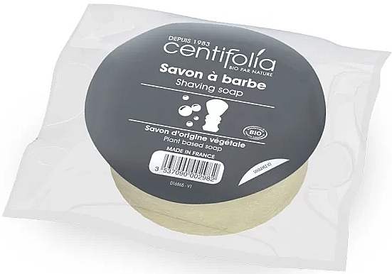 Organiczne mydło do golenia dla mężczyzn z nagietkiem i masłem shea, saszetka - Centifolia Shaving Soap — Zdjęcie N1