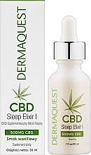 Suplement diety-eliksir - Dermaquest CBD Sleep Elixir I 500mg Vanilla  — Zdjęcie N2