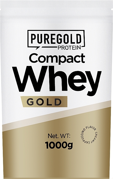 Białko o smaku cappuccino - Pure Gold Whey Protein Creamy Cappucino — Zdjęcie N1