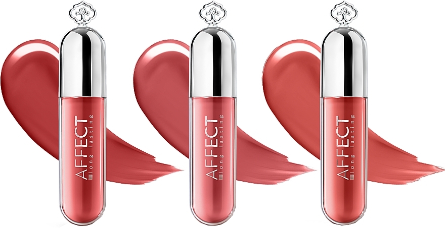 Zestaw - Affect Cosmetics Desert Wonders 3 Mini Liquids Lipsticks Set (lipstick/3x1,8ml) — Zdjęcie N2