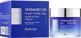 Krem przeciwzmarszczkowy z komórkami macierzystymi	 - FarmStay Derma Cube Plant Stem Cell Super Active Cream — Zdjęcie N2