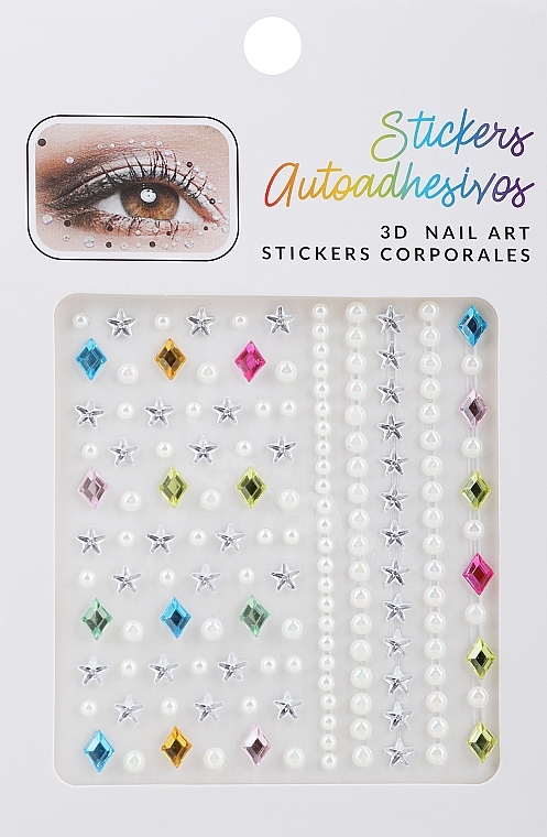 Naklejki na paznokcie, wielokolorowe - Lolita Accessories 3D Nail Art Stickers — Zdjęcie N1