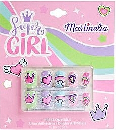 Sztuczne paznokcie dla dzieci - Martinelia Super Girl Press-On Nail Set — Zdjęcie N1