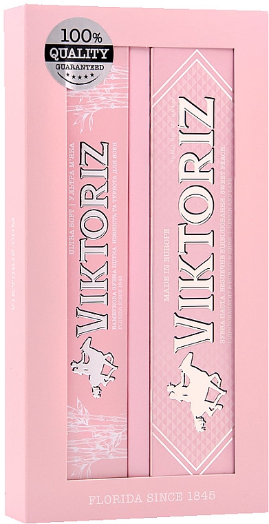 Zestaw - Viktoriz Florida (toothpaste/75ml + toothbrush/1pc) — Zdjęcie N2