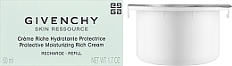 Nawilżający, odżywczy krem do twarzy - Givenchy Skin Ressource Protective Moisturizing Rich Cream (wymienny wkład) — Zdjęcie N2