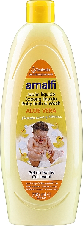 Mydło w płynie dla niemowląt Aloe Vera - Amalfi Kids Soap — Zdjęcie N1
