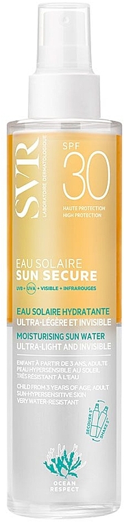 Spray do twarzy chroniący przed słońcem - SVR Sun Secure Eau Solaire Moisturising Sun Water SPF30+  — Zdjęcie N1