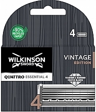 Kup Wymienne ostrza do golenia, 4 szt. - Wilkinson Sword Quattro Essential 4 Vintage Edition 