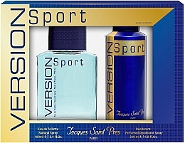 Ulric de Varens Jacques Saint Pres Version Sport - Zestaw (edt 100 ml + deo/spray 200 ml) — Zdjęcie N1