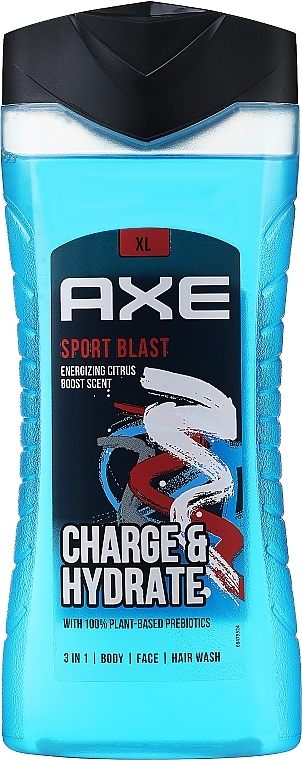 Szampon i żel pod prysznic 3 w 1 dla mężczyzn - Axe Sport Blast Re-energising Body Wash 3in1 — Zdjęcie N5