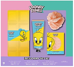 Kup Zestaw - Paladone Beauty Looney Tunes Beauty Bath and Body Gift Set (Bath Bar/200g + h/cr/50ml + bath/cryst/100g + washcloth/1pcs)