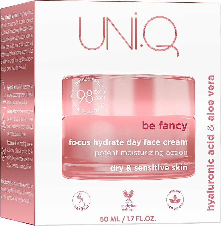 Krem do twarzy na dzień - UNI.Q be Fancy Focus Hydrate Day Face Cream — Zdjęcie N3