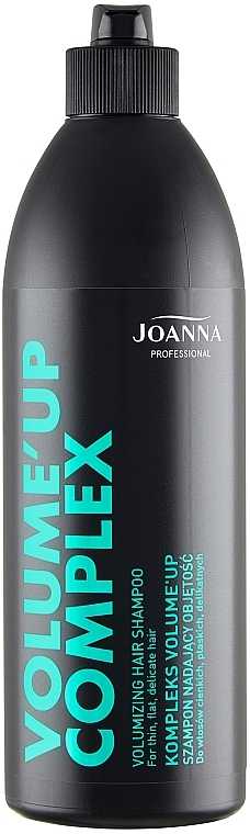 Szampon nadający objętość włosom cienkim, płaskim, delikatnym z kompleksem volume'up - Joanna Professional Volume'up Complex Volumizing Hair Shampoo