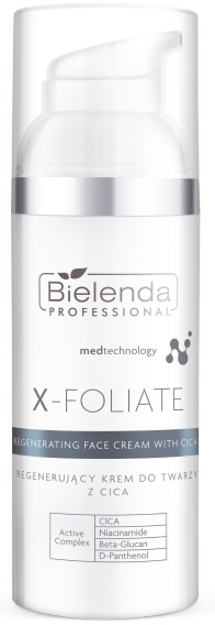 Regenerujący krem do twarzy z cica - Bielenda Professional X-Foliate — Zdjęcie N1