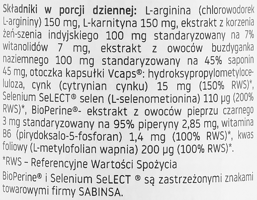 Suplement diety Płodność mężczyzn, 60 szt. - Pharmovit Herballine — Zdjęcie N3