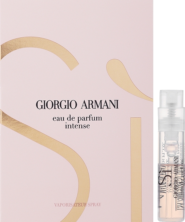 Giorgio Armani Si Intense - Intensywna woda perfumowana (próbka) — Zdjęcie N2