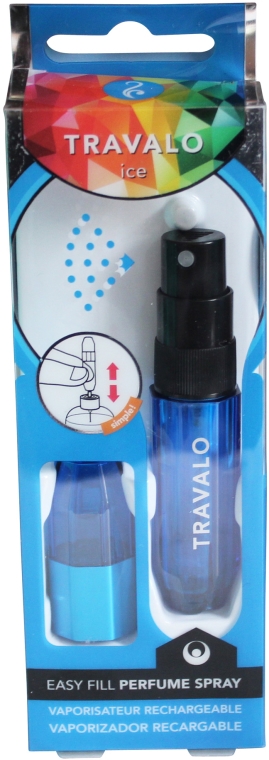 Napełnialny flakon z atomizerem - Travalo Ice Blue Perfume Atomiser — Zdjęcie N1